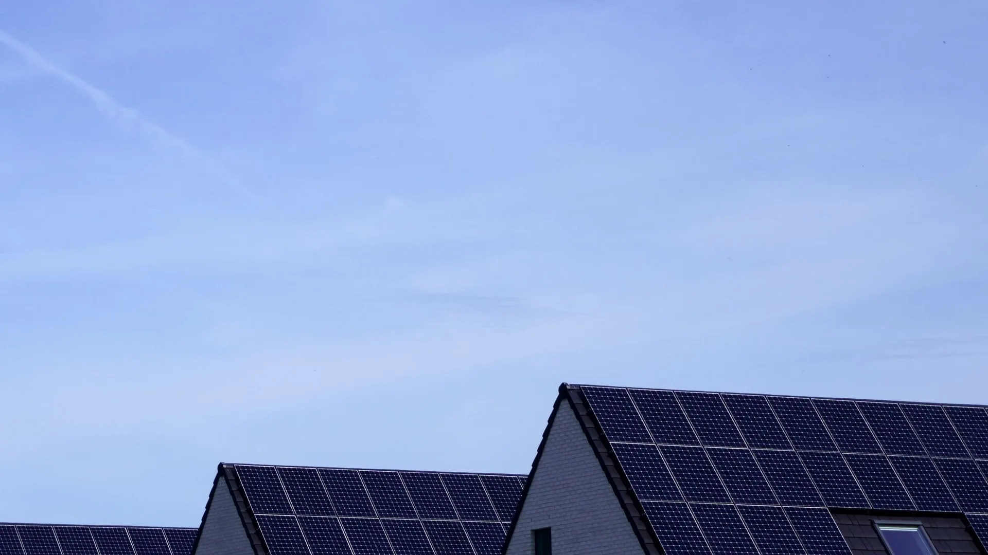 Belgische woningen met zonnepanelen op het dak